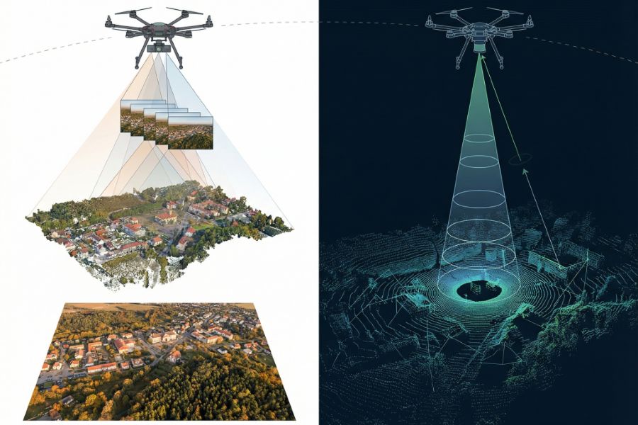 Types of UAV Mapping: Photogrammetry vs LiDAR